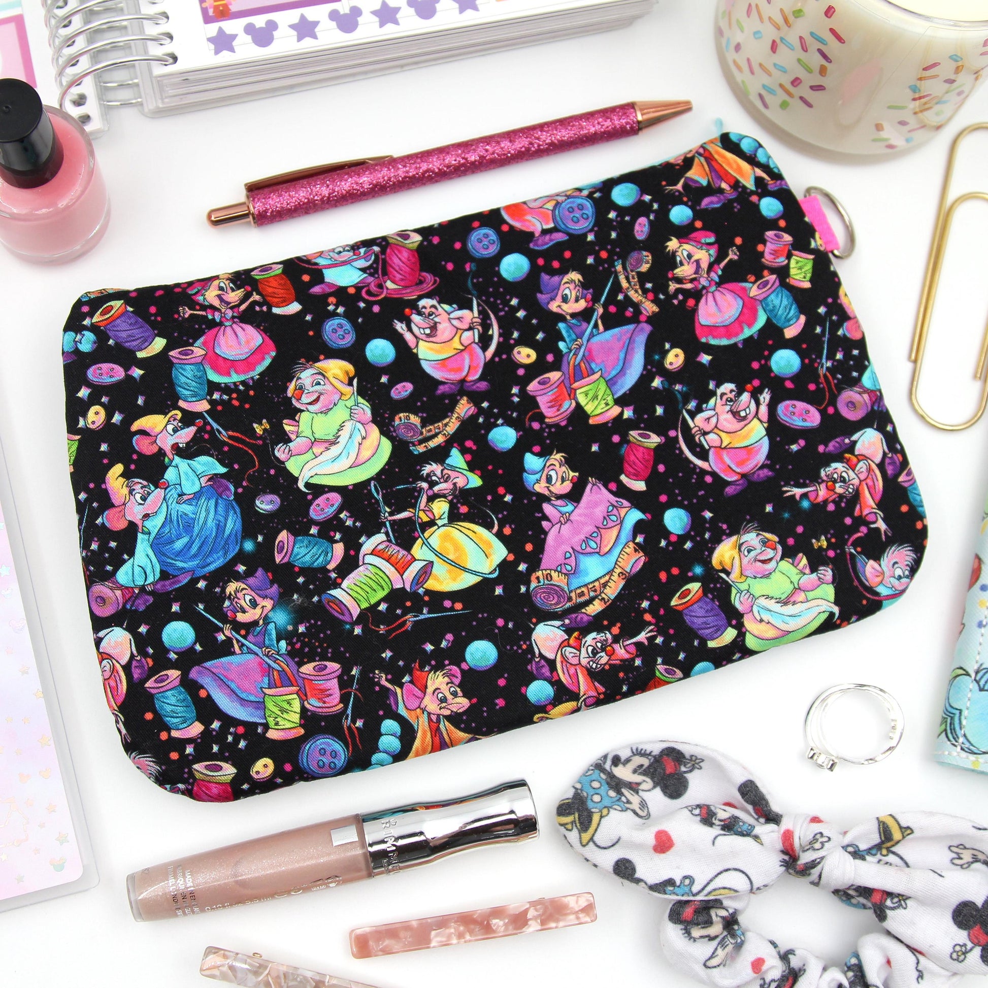 Sewing Mice Zipper Pouch - Clutch 33