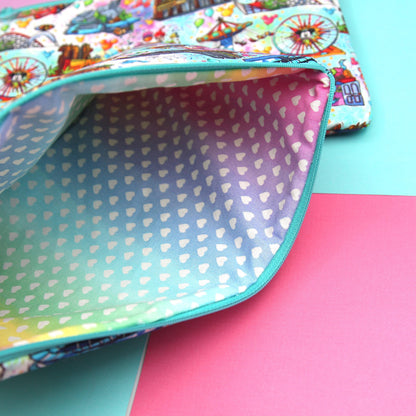 LARGE Happy Attractions Planner Zipper Pouch