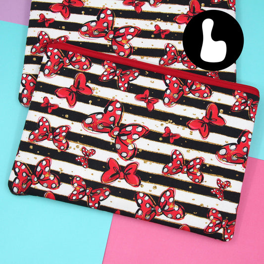 LARGE Classic Bows Planner Zipper Pouch