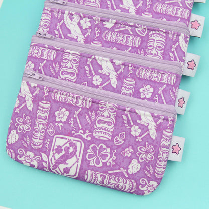 Tiki Room Zippered Pouch – Stylish Eyewear Case, Makeup Organizer, and Travel Clutch