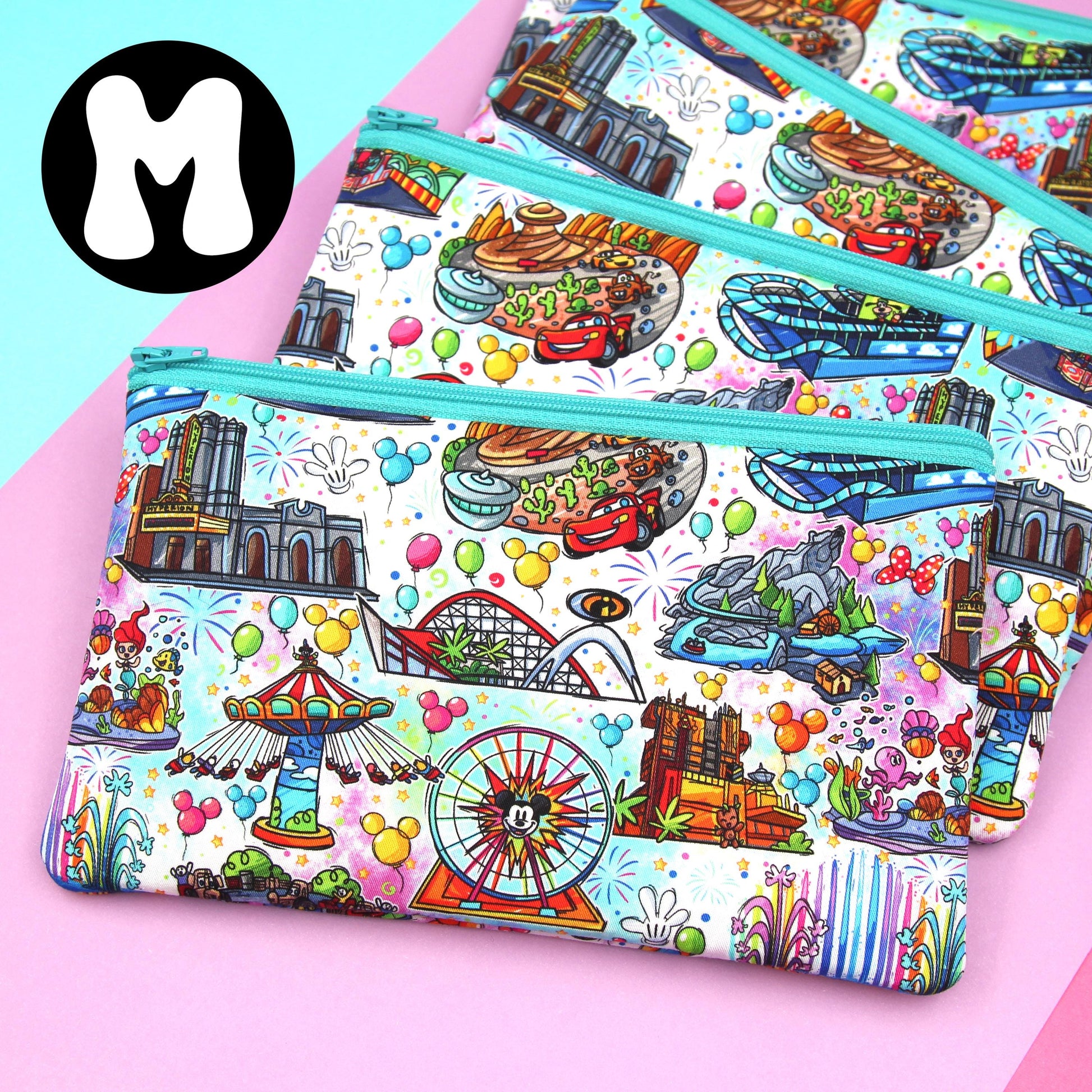 Happy Attractions Planner Zipper Pouch