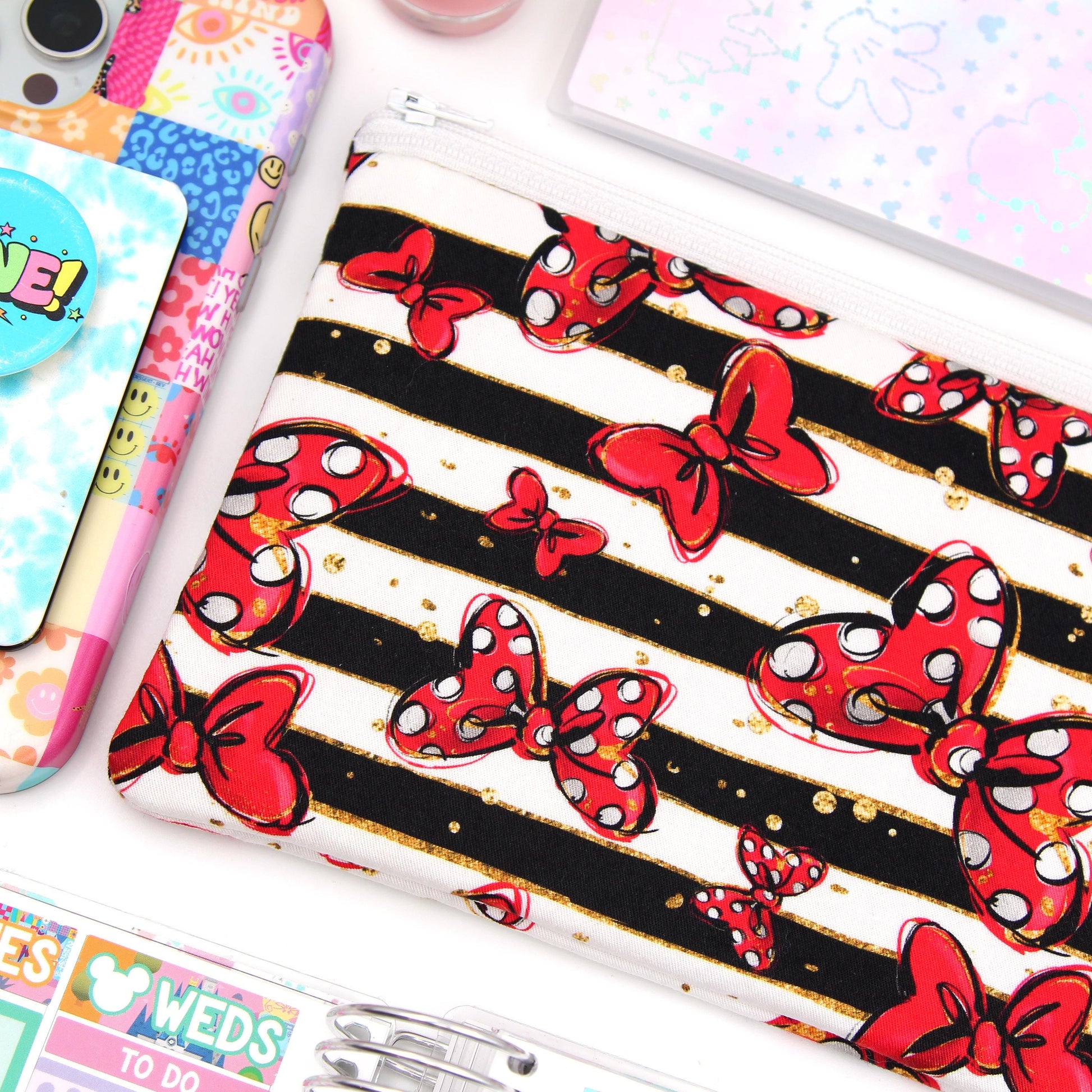 Classic Bows Planner Zipper Pouch