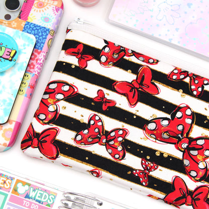 Classic Bows Planner Zipper Pouch