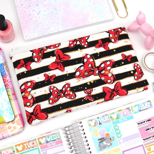 Classic Bows Planner Zipper Pouch