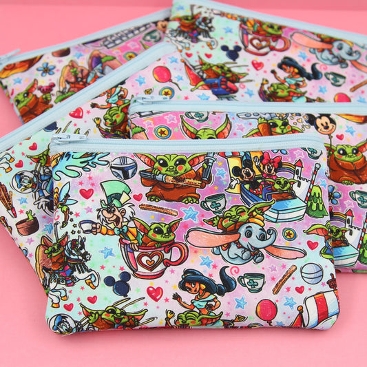 Baby Alien The Little Organizer Bag, Handmade Zipper Pouch, Theme Park Essentials, Makeup & Travel Storage, Unique Gift