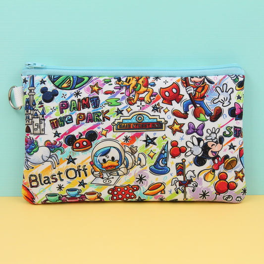Festival Of The Arts Planner Pouch, Stationery Bag, Zipper Pouch for Hobonichi Weeks, Washi Tape Storage, Fully Lined and Padded, Cute Gift