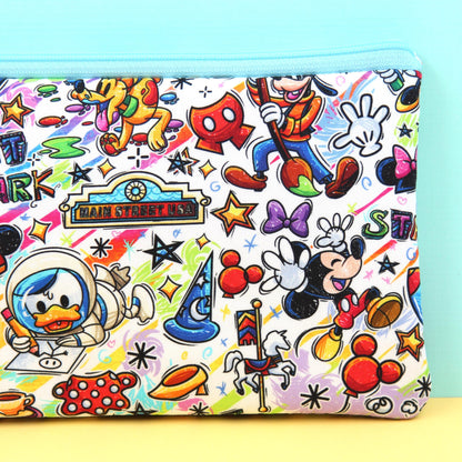 Festival Of The Arts Planner Pouch, Stationery Bag, Zipper Pouch for Hobonichi Weeks, Washi Tape Storage, Fully Lined and Padded, Cute Gift