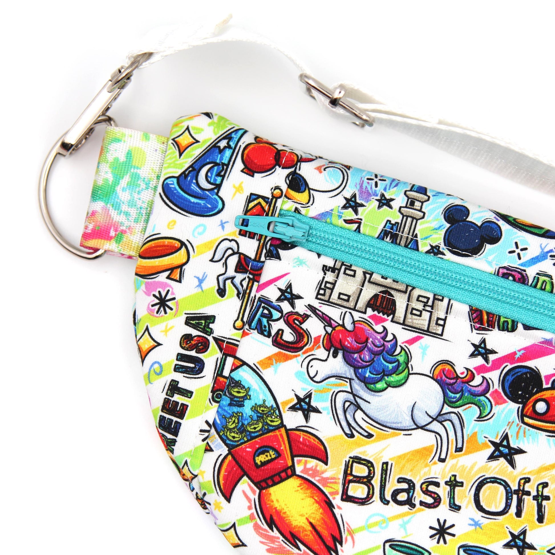 Festival Of The Arts Crossbody Bag, Adjustable Webbing Strap, Hipster Disney Bag, Handmade Fanny Pack Bag, Fully Lined & Padded, Theme Park