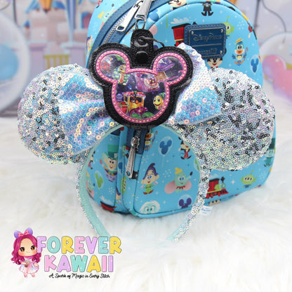 Main Street Electrical Parade Mouse Ears Holder – Applique , Park Ears Holder, Secure Your Park Ears, Hat, Sunglasses, Goofy, Cheshire Cat