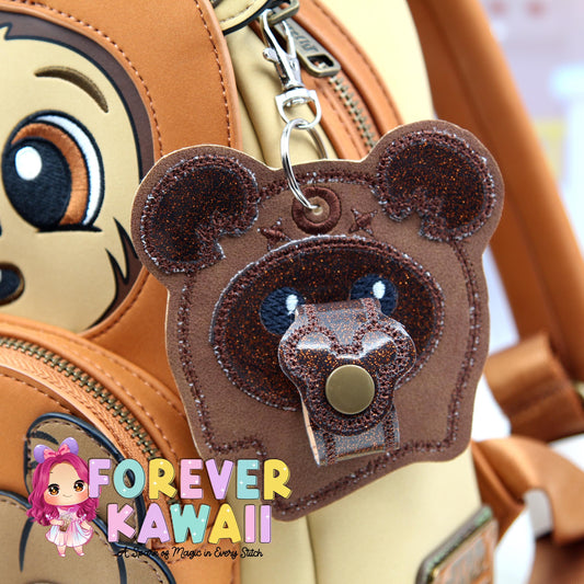Ewok Mouse Ears Holder Keychain – Galaxy Hat Holder | Sunglasses Holder | Star Wars Ear Holder | Mouse Ears Headband Holder