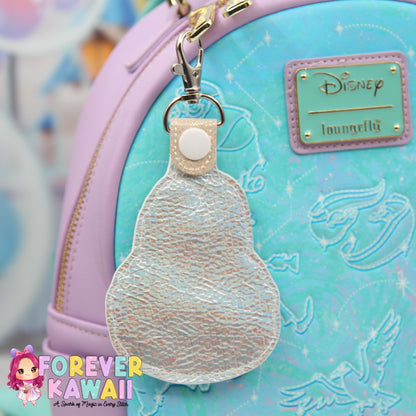 Labubu Embroidered Keychain - Brown or Pink - Cute Kawaii Keychain - Plush Keychain - Soft & Stylish Key Fob - Labubu Bag Charm