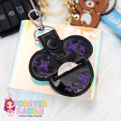 Mouse Head Grocery Cart Quarter Holder Keychain – Quarter Keeper for Shopping Cart – Reusable Coin Holder – Never Forget Your Quarter Again!