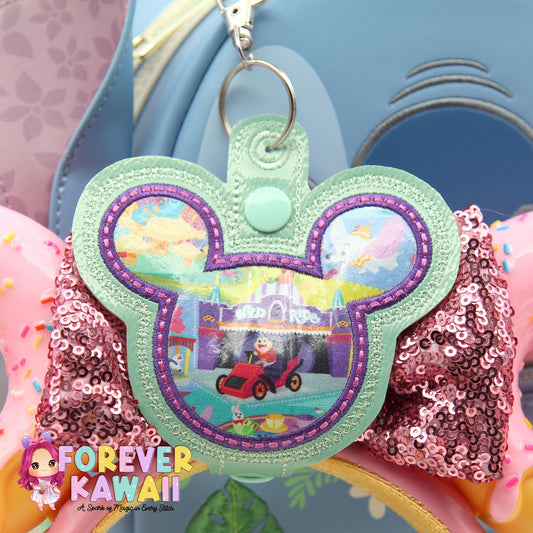 Park Attractions Mouse Ears Holder – Applique , Park Ears Holder, Secure Your Park Ears, Hat, Sunglasses