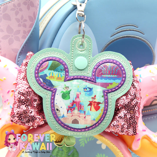 Park Attractions Mouse Ears Holder – Applique , Park Ears Holder, Secure Your Park Ears, Hat, Sunglasses