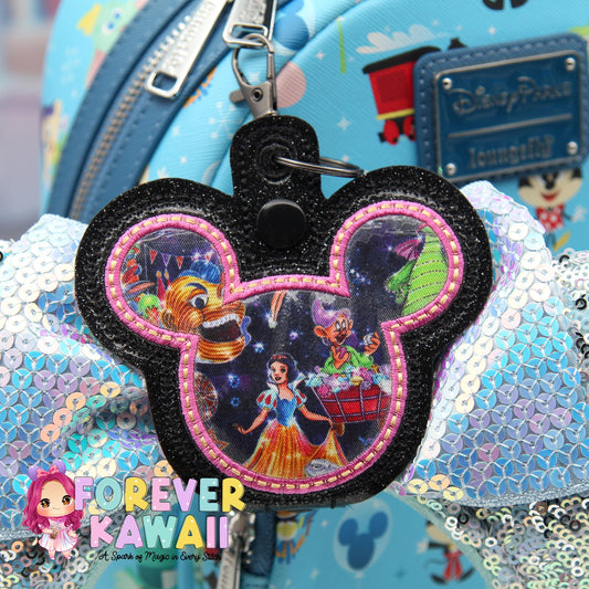 Main Street Electrical Parade Mouse Ears Holder – Applique , Park Ears Holder, Secure Your Park Ears, Hat, Sunglasses, Snow White