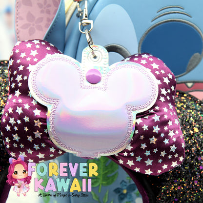 Purple Balloon Park Ear Holder - Mickey Ear Holder - Disney Ear Organizer - Holographic Glitter Vinyl - Magic Kingdom Must-Have - Sunglasses