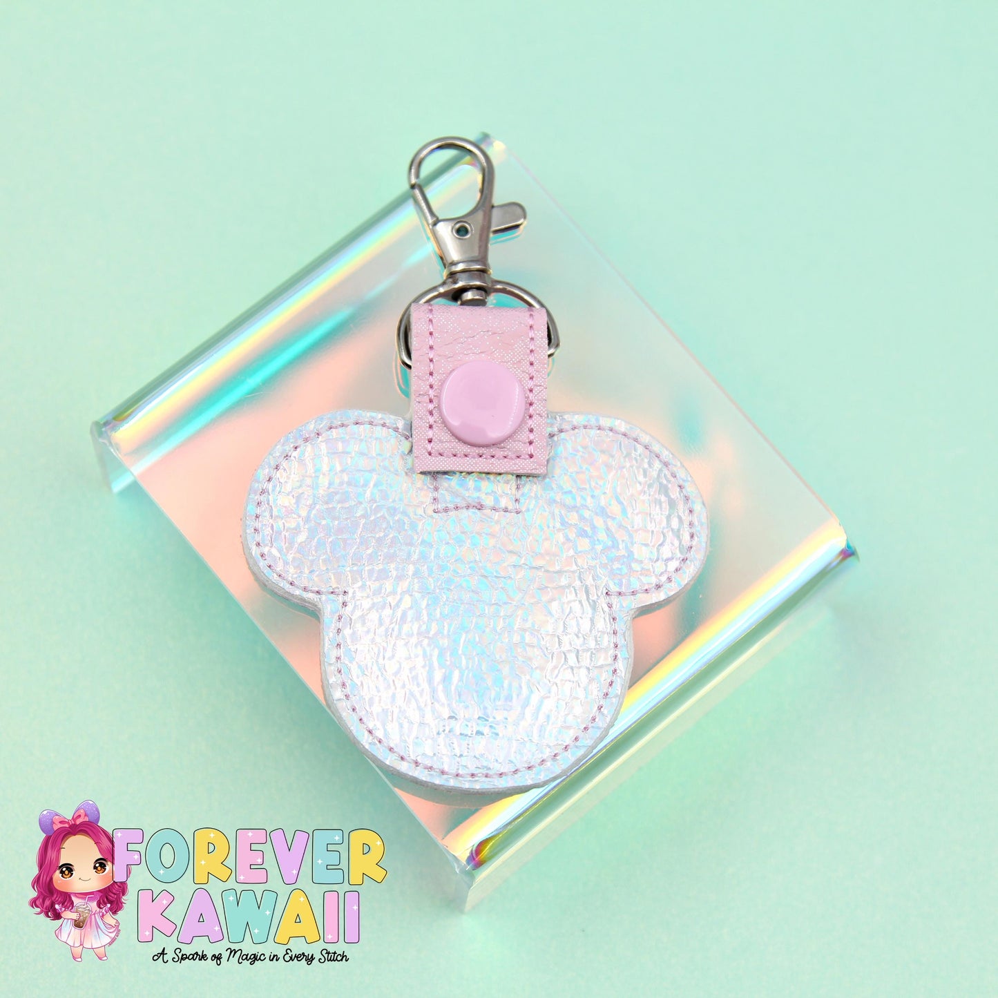 Mouse Head Grocery Cart Quarter Holder Keychain – Quarter Keeper for Shopping Cart – Reusable Coin Holder – Never Forget Your Quarter Again!