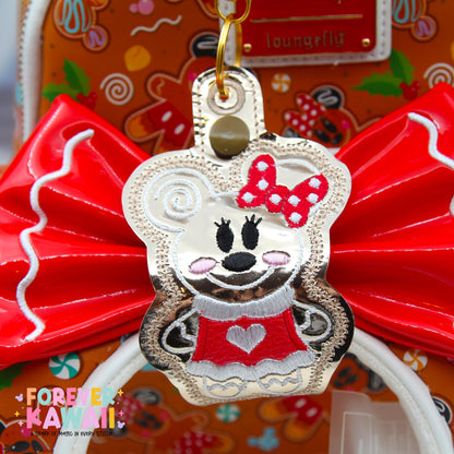 Gingerbread Girl Mouse Ears Holder, Gold Vinyl, Christmas Park Ears Holder, Secure Your Park Ears, Hat, Sunglasses | Disney Gift