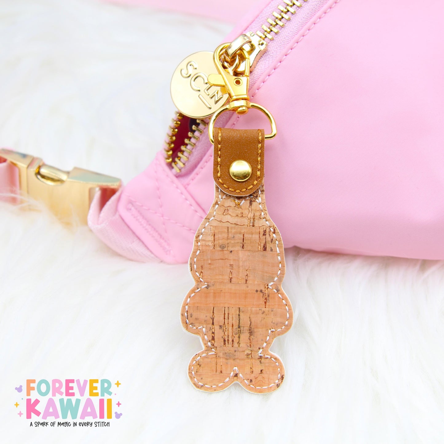 Dale Gingerbread Snap Tab – Disney Bag Charm, Christmas Keychain, Holiday Gift, Keychain for Park Bags, Backpacks, and More