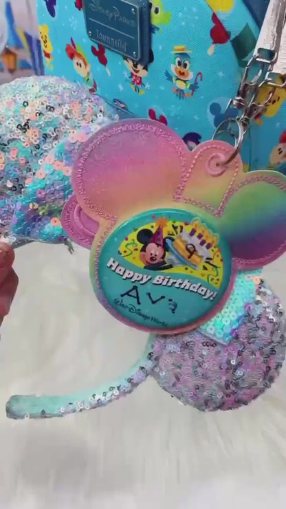 Pink Bow Glitter Park Ears Holder Keychain, Includes One Extender, Park Ears Holder,  Secure Your Park Ears, Hat, Sunglasses, Resort Cup